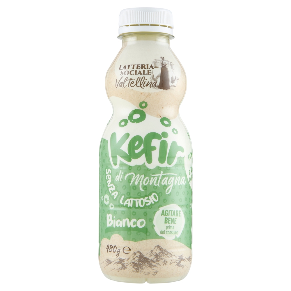 Latteria Sociale Valtellina Kefir di Montagna Bianco Senza Lattosio 480 g